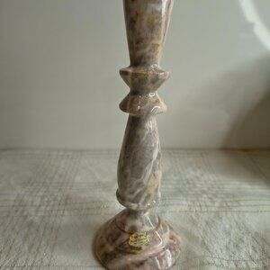 Solid Onyx Stone Candle Holder